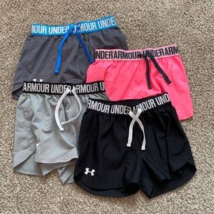 girls under armor shorts pack
